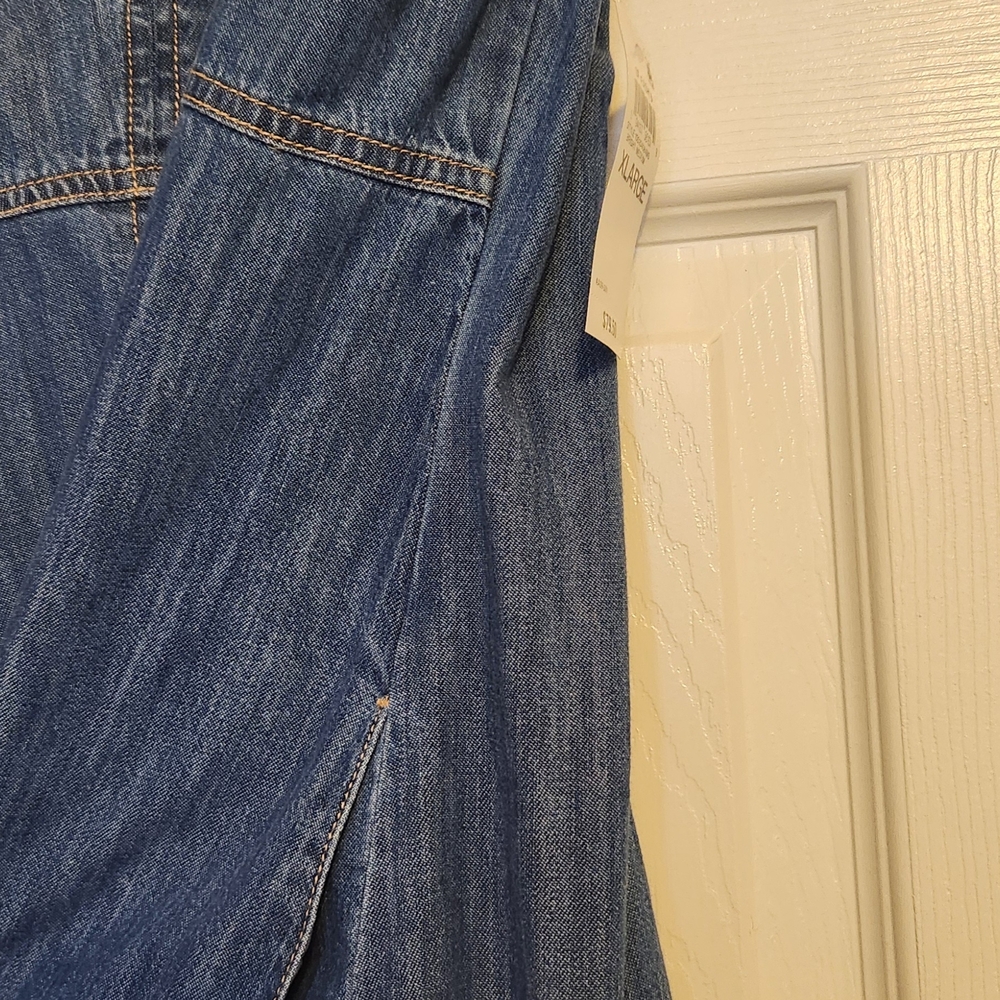 On 34th Women's Denim Sweetheart-Neck Midi Dress Size XL NWT MSRP $79.50 - Picture 12 of 12